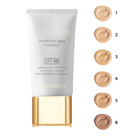KEENWELL CLONATURE JAUNINANTIS MAKIAŽO PAGRINDAS SPF20, (Nr.2) (30ml)