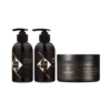Hadat silk shampoo+ loquid silk conditioner + liquid silk treatment(mask) Hadatskysto šilko šampūnas 250 ml + skysto šilko kondicionierius, 250ml + hydro silk plaukų kaukė, 300ml