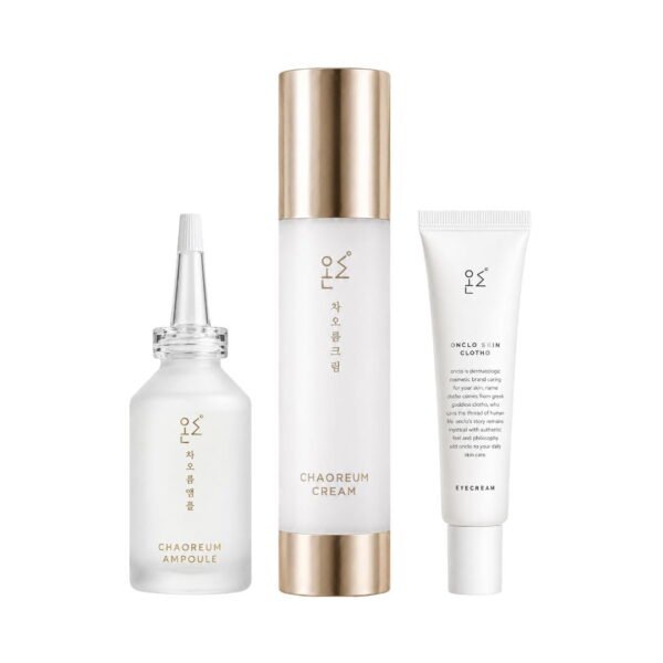 Onclo chaoreum ampoule + chaoreum cream + eye cream Onclo CHAOREUM ampulė + CHAOREUM kremas + Skin Clotho paakių kremas